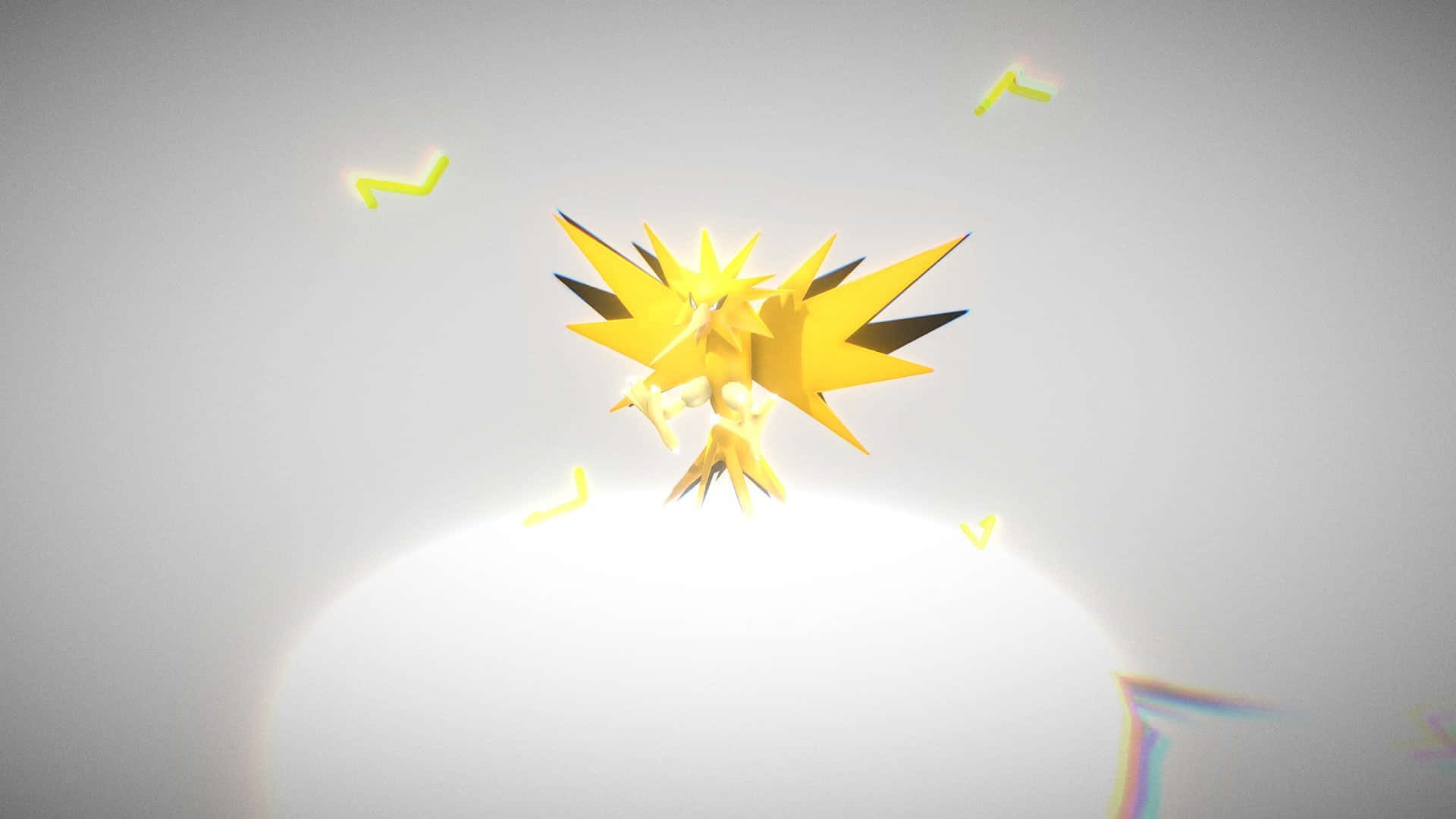 Zapdos With Cute Lighting Bolts