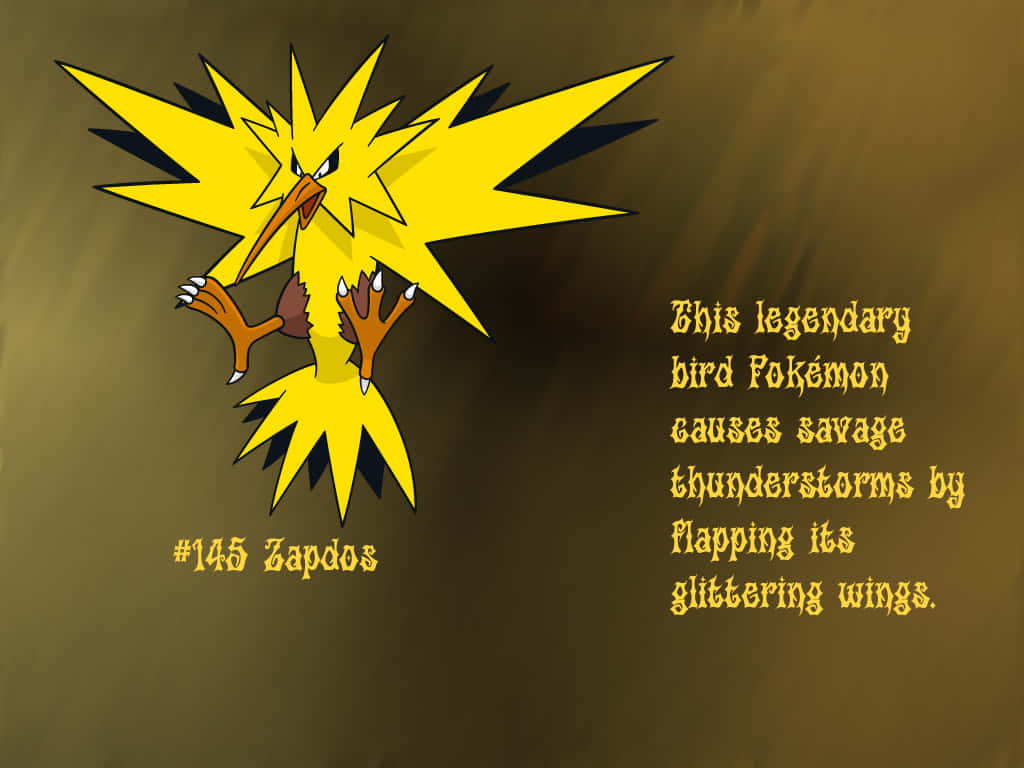 Zapdos With Description
