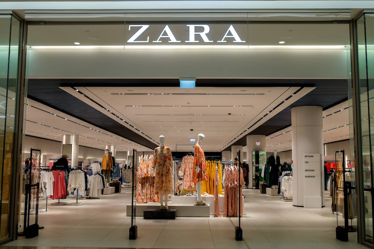 Zara Boutique Entrance Background