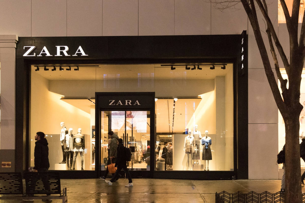 Zara Fashion Outlet Store Background