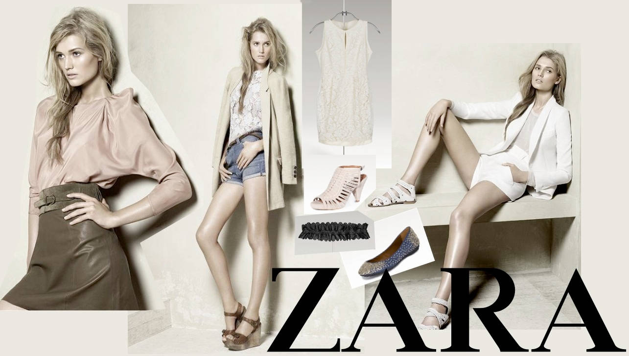 Zara Fashion Poster Female Model Background