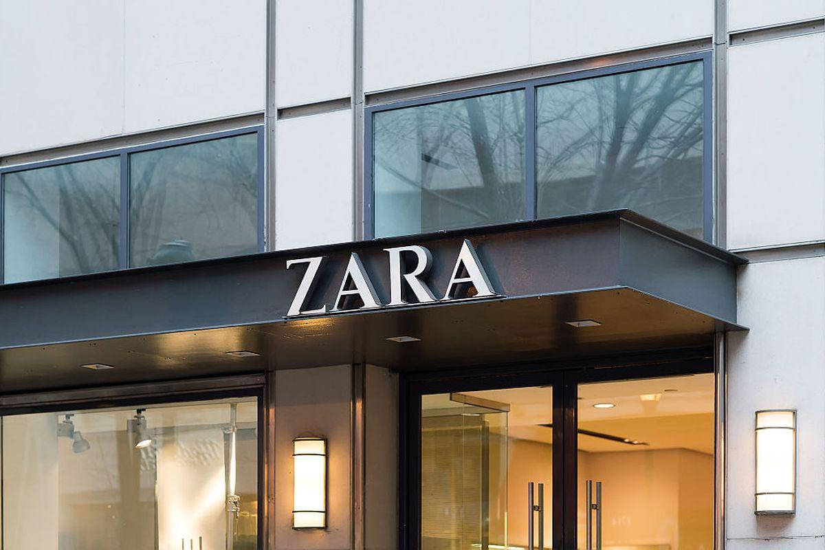 Zara Logo In The Store Background