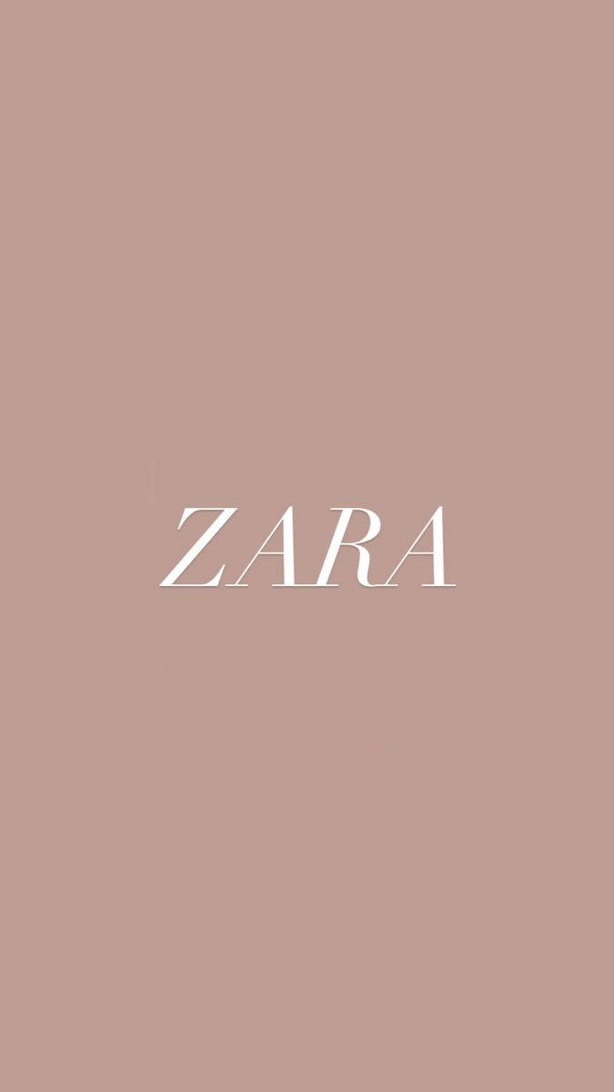 Zara Logo Pink Aesthetic Background