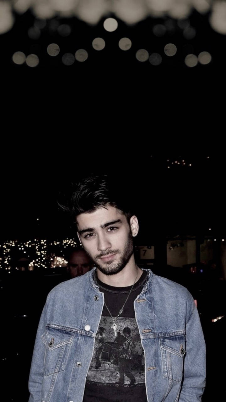 Zayn Iphone In Denim Jacket Background