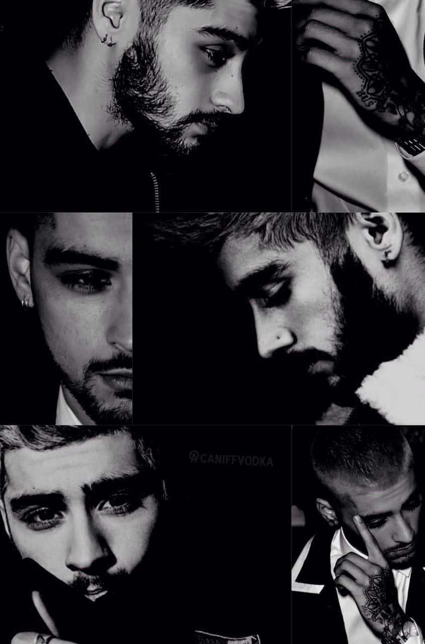 Zayn Malik Black Collage Background