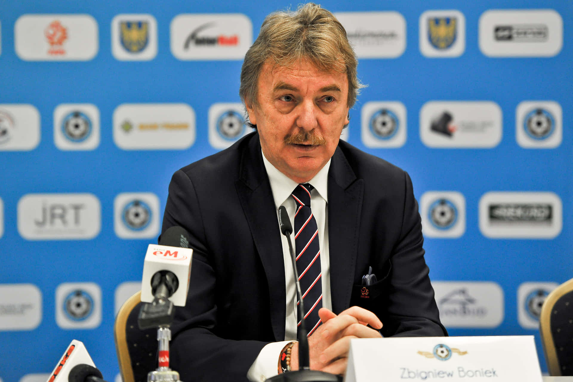 Zbigniew Boniek At The Uefa Euro 2020 Final Draw Event Background