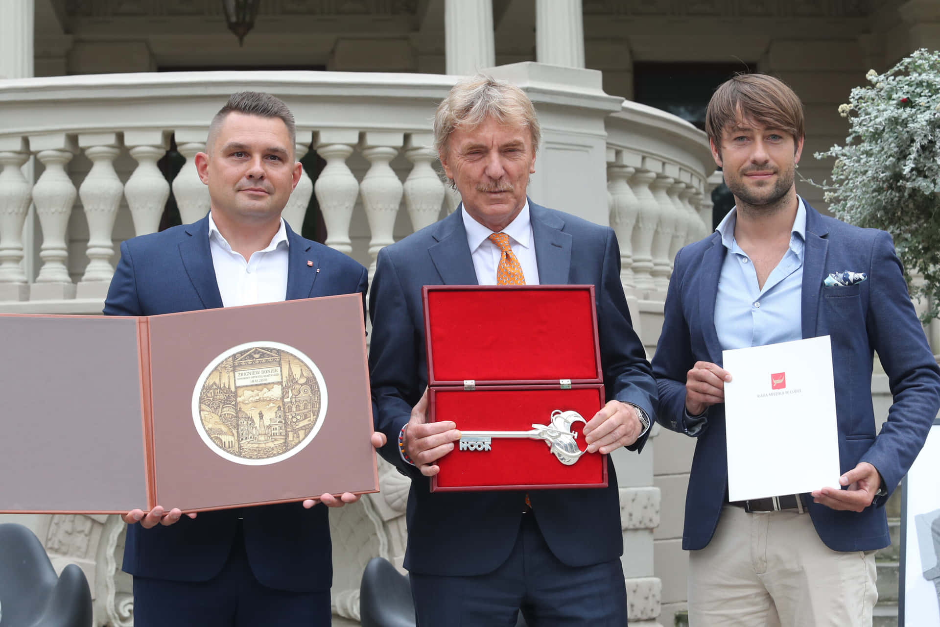 Zbigniew Boniek Holding The Key To The City