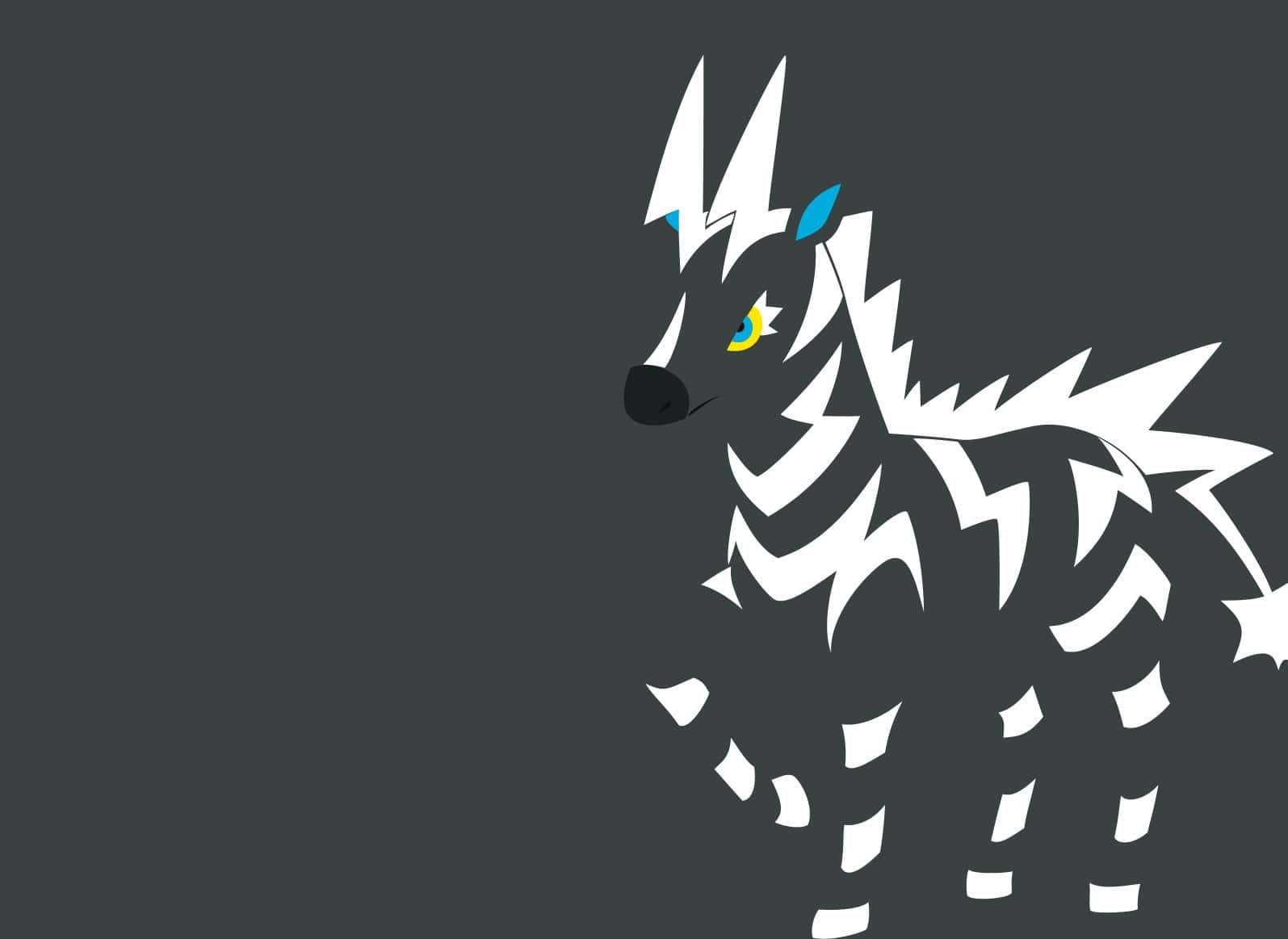 Zebstrika Jagged Stripes Background