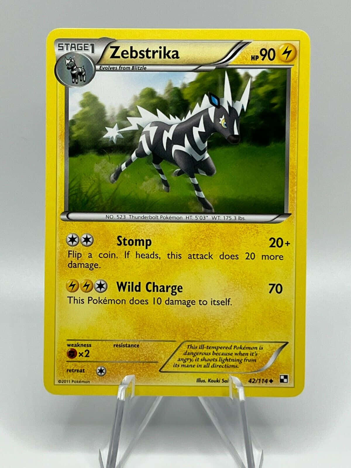Zebstrika Wild Charge Card Background