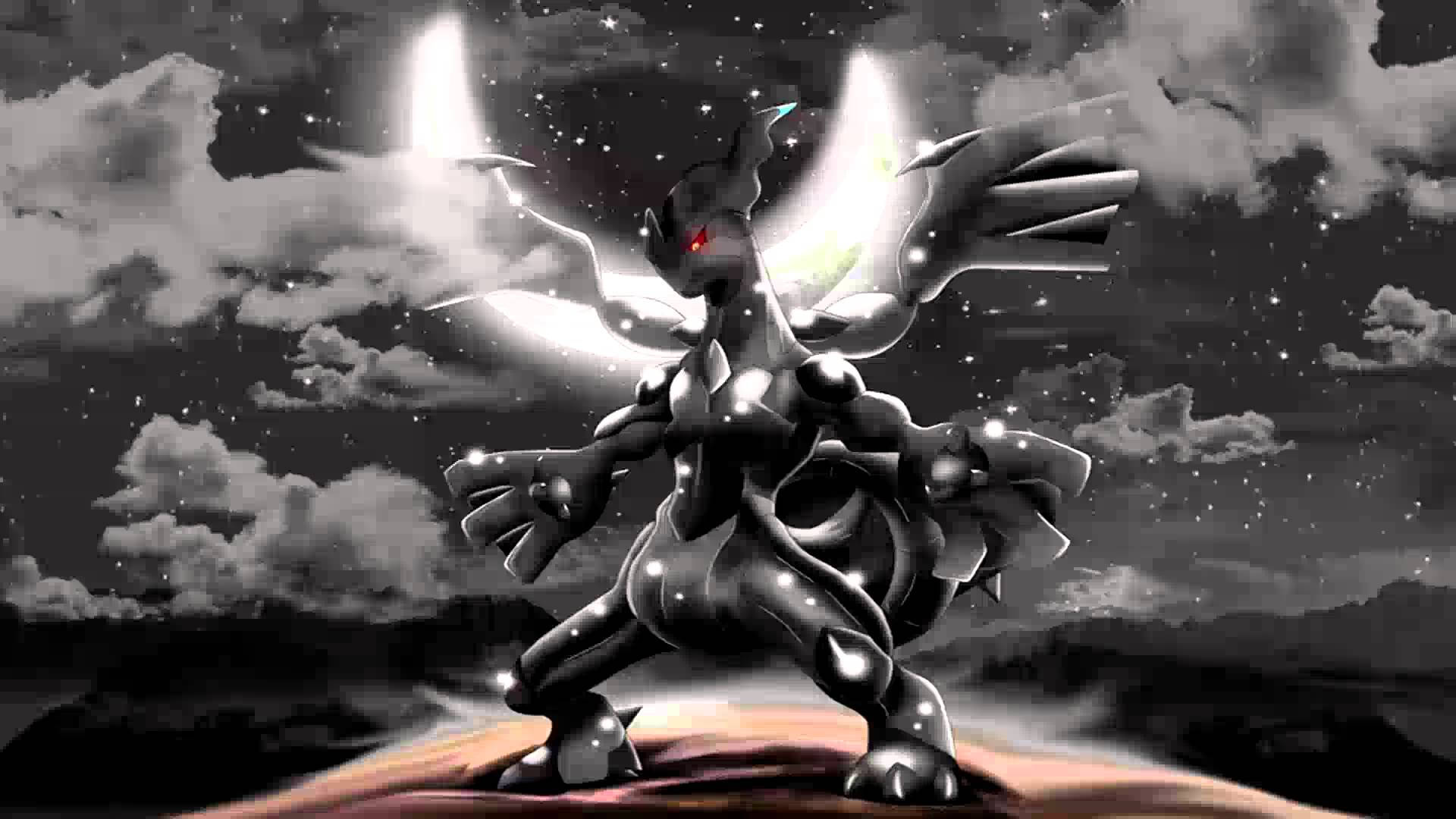 Zekrom On Half-moon Background