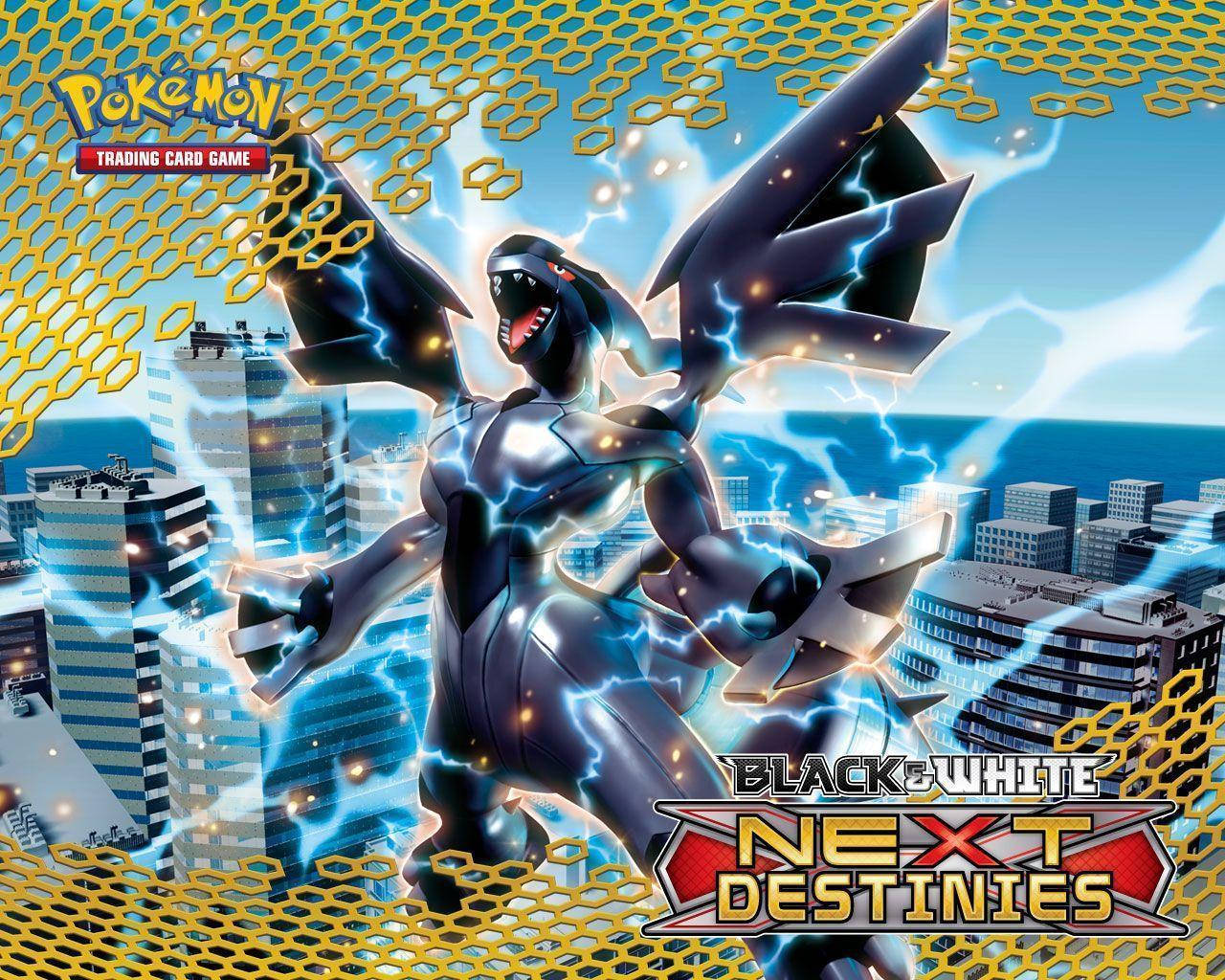 Zekrom Over City Background