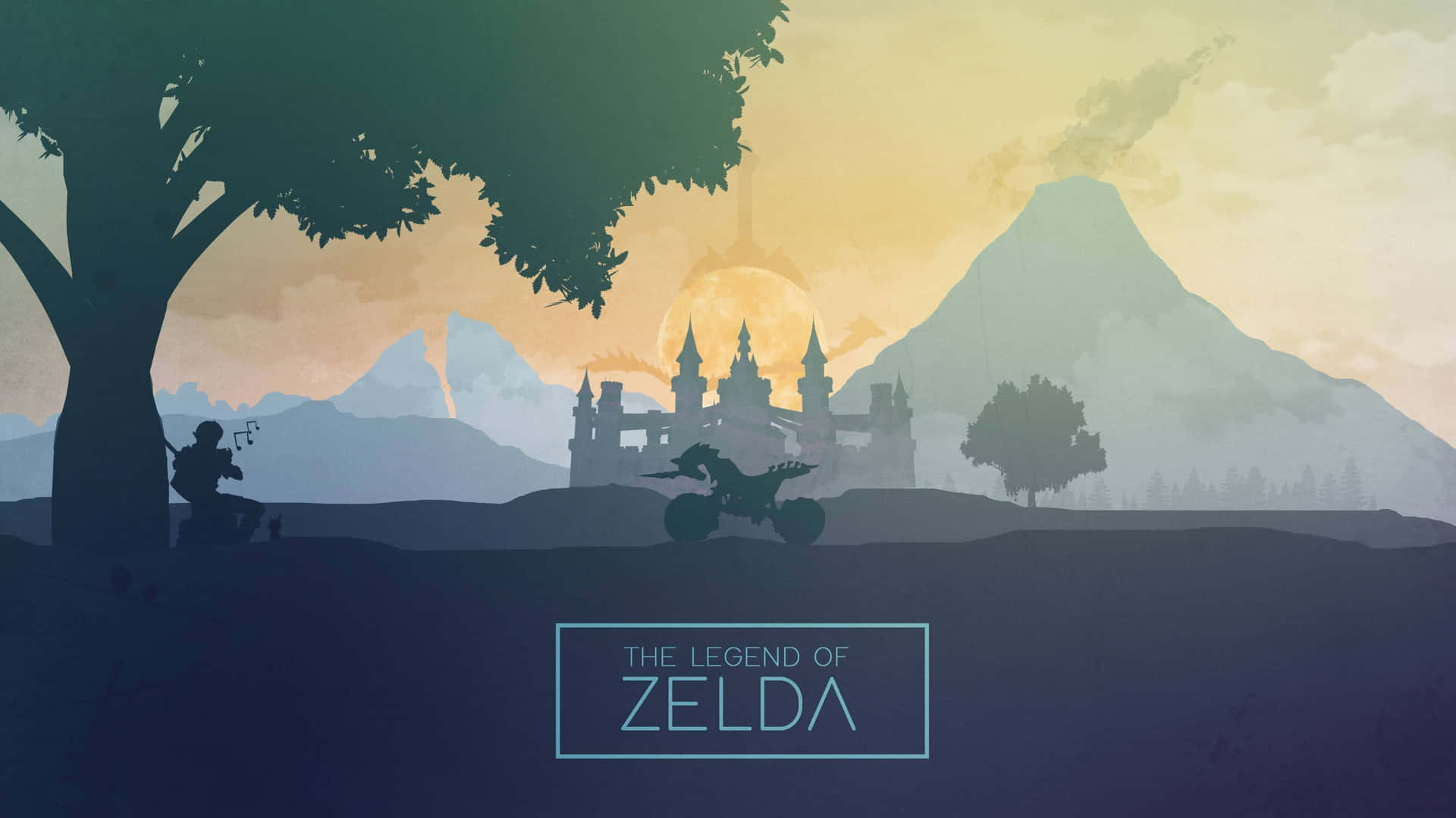 Zelda Breath Of The Wild 4k Layered Art Background