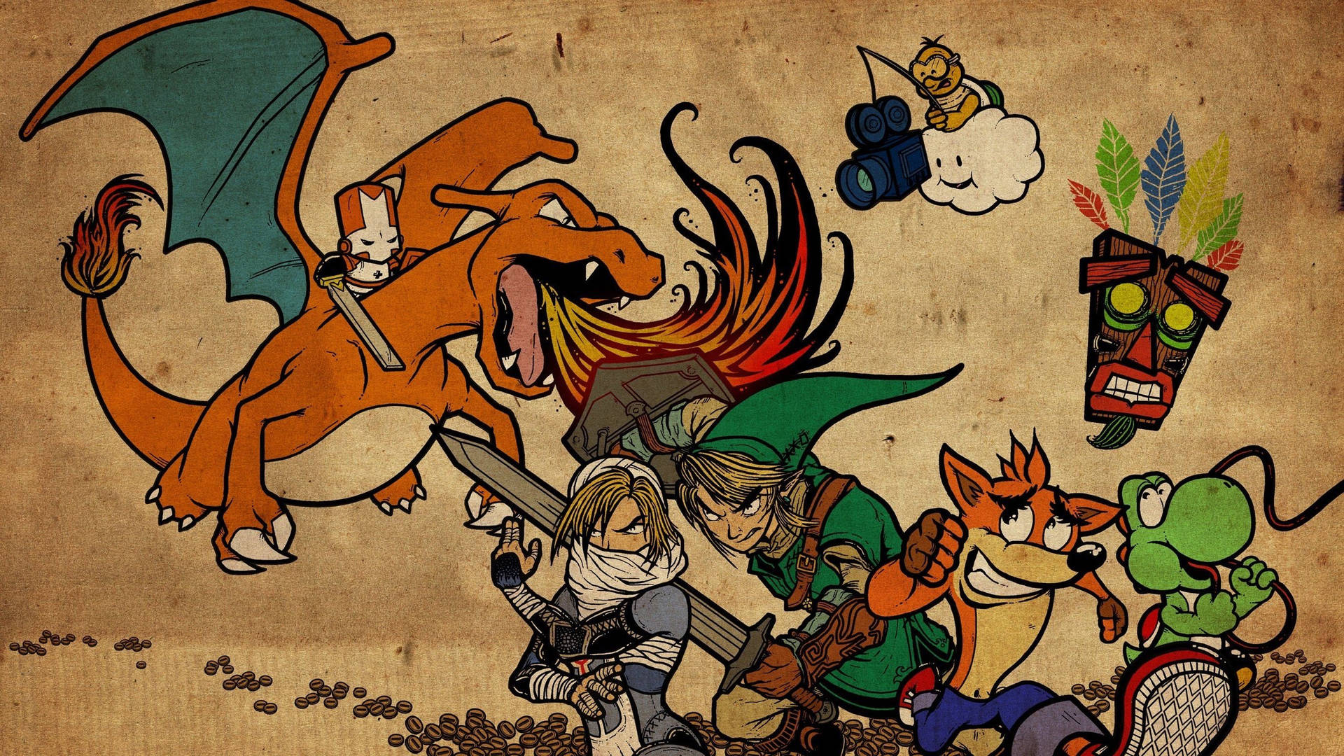 Zelda Cartoon Art Image Background