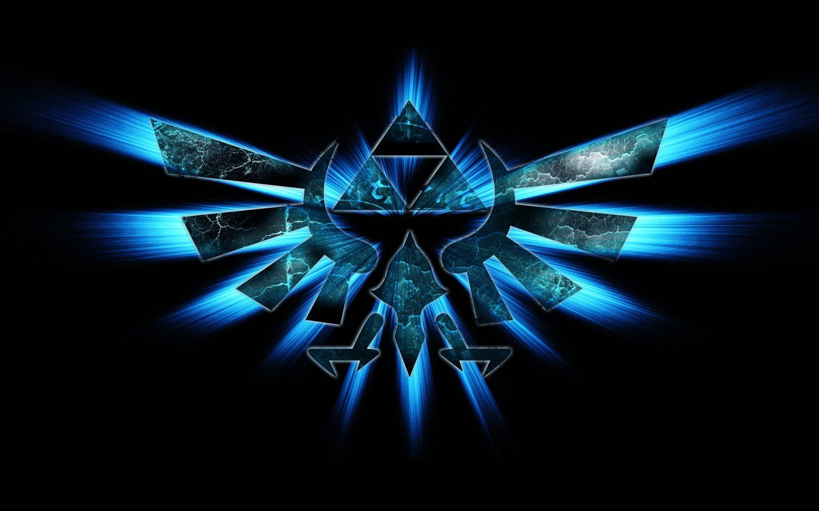 Zelda Luminous Blue Royal Crest Background