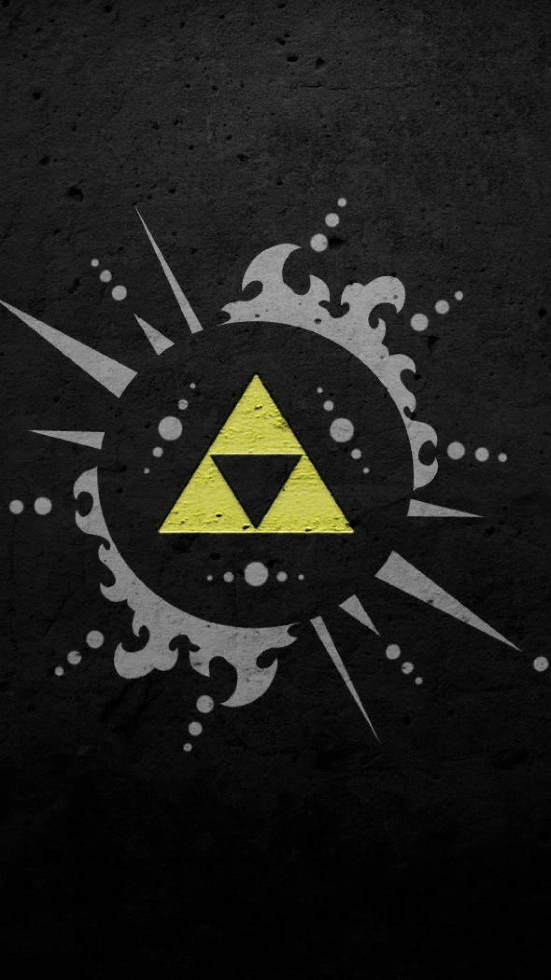 Zelda Triforce Mobile Cover Background