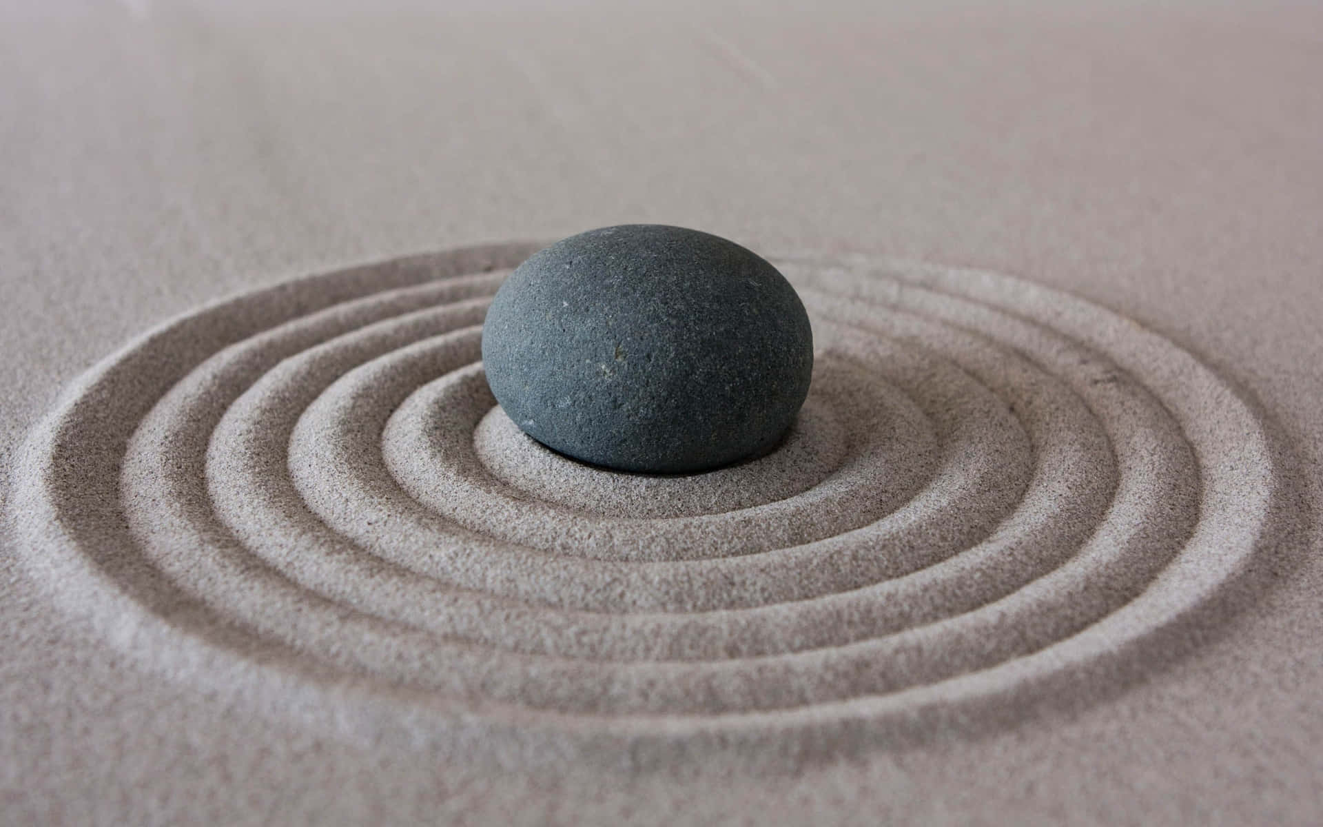 Zen Desktop Black Stone Inside Circles