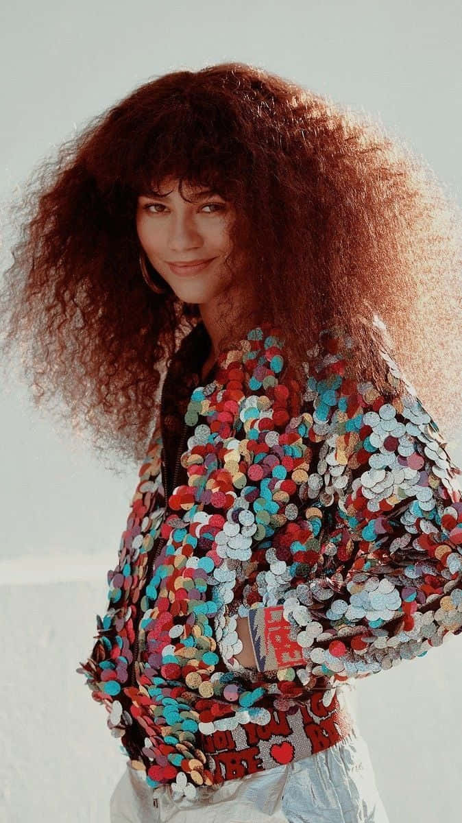Zendaya Afro Hair Hd Background