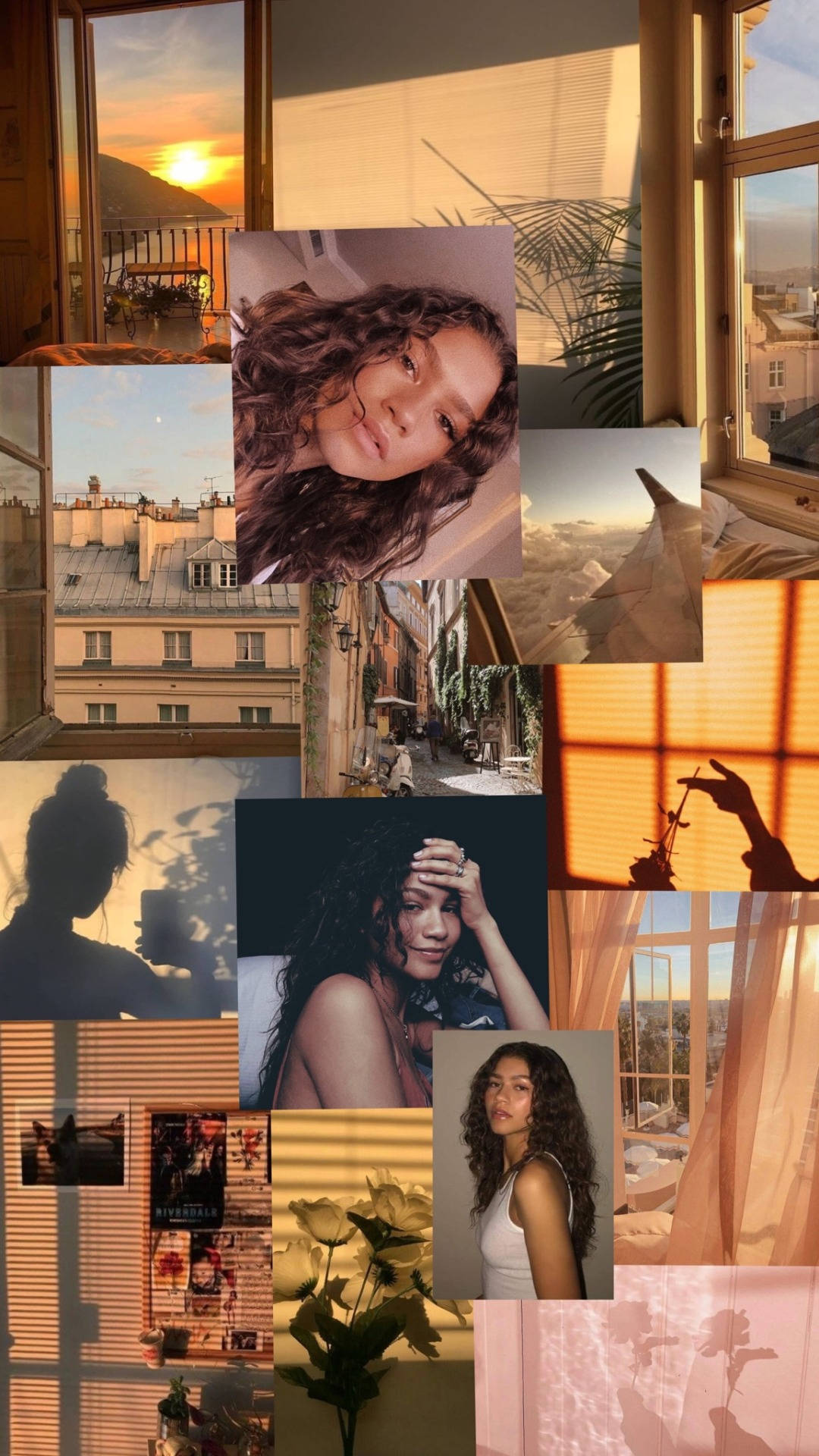 Zendaya Sunny Collage Background