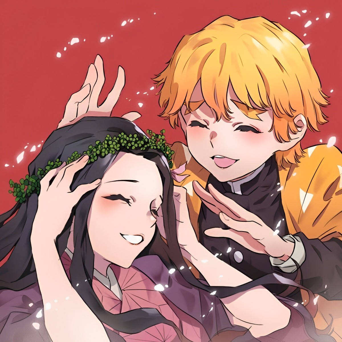 Zenitsu And Nezuko Demon Slayer Pfp