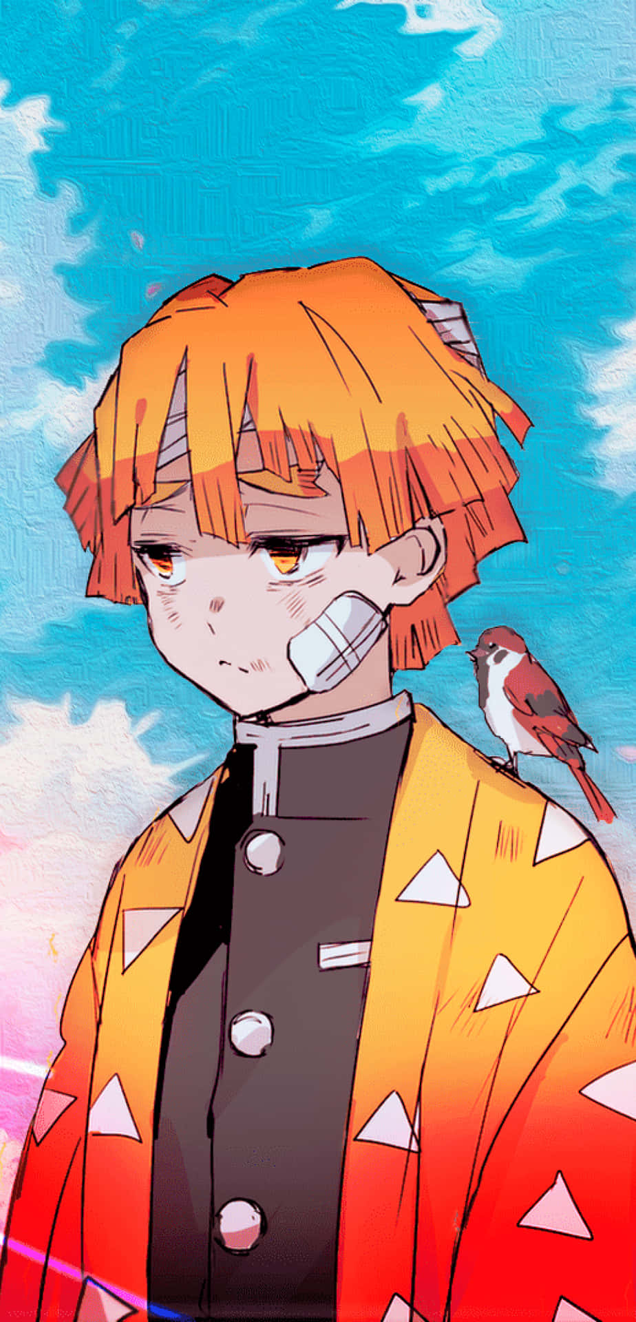 Zenitsu Depressed Pfp Background