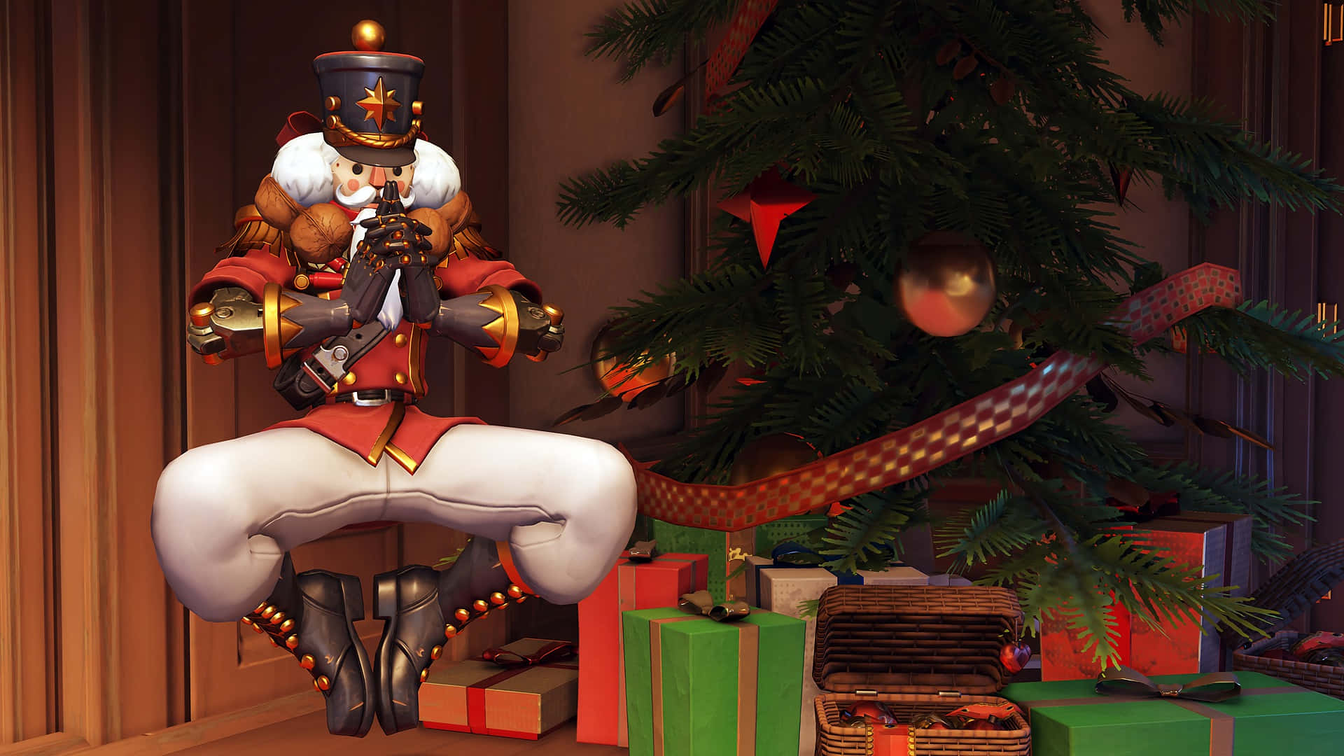 Zenyatta Christmas Skin Background