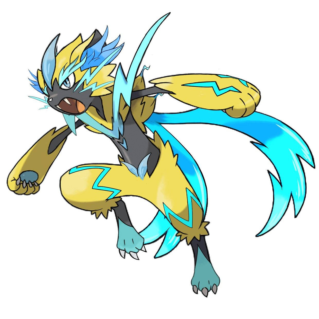 Zeraora Blue Tails