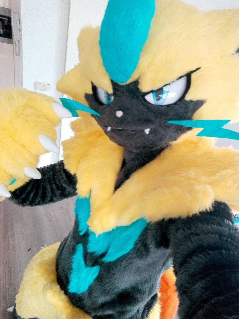 Zeraora Costumed Person Background