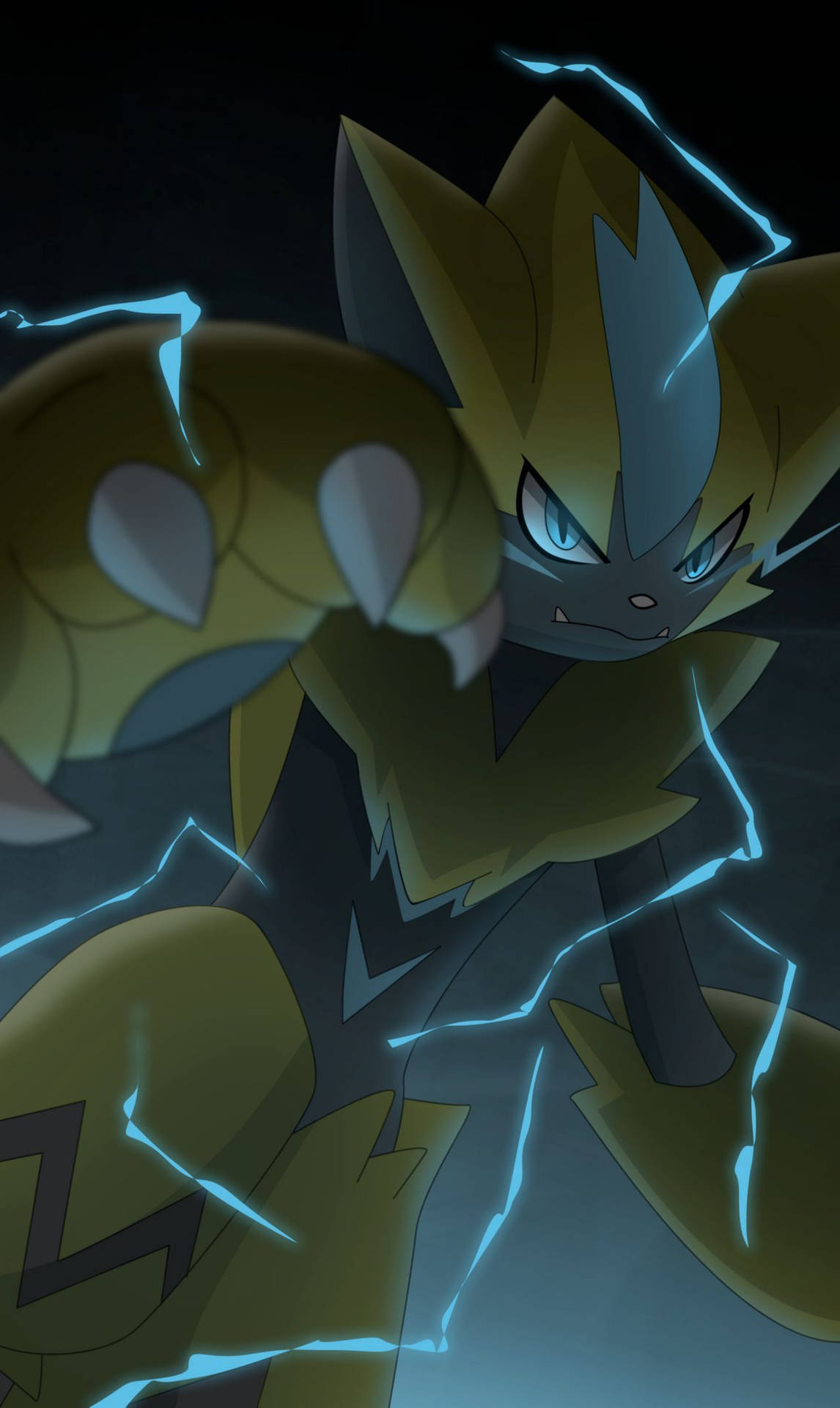 Zeraora Dark Phone Bolts Background