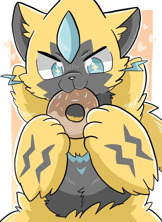 Zeraora Eating Donut