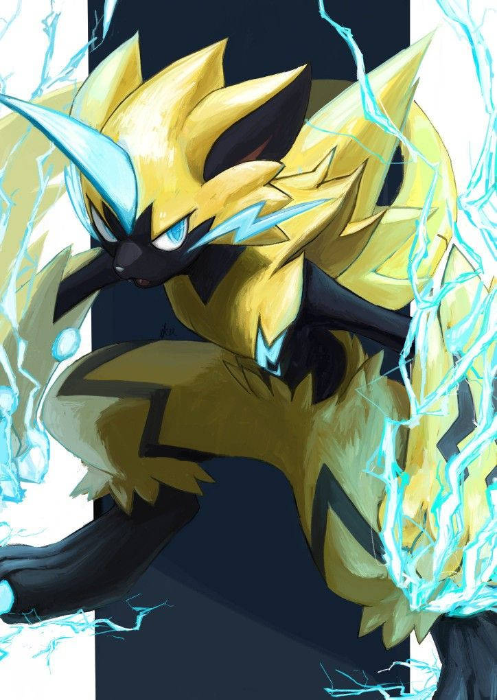 Zeraora Electric Paws Background