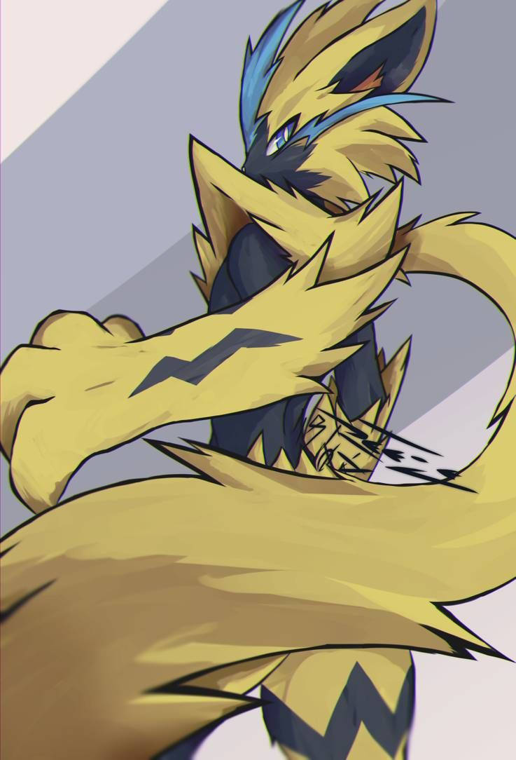 Zeraora Long Tail Background