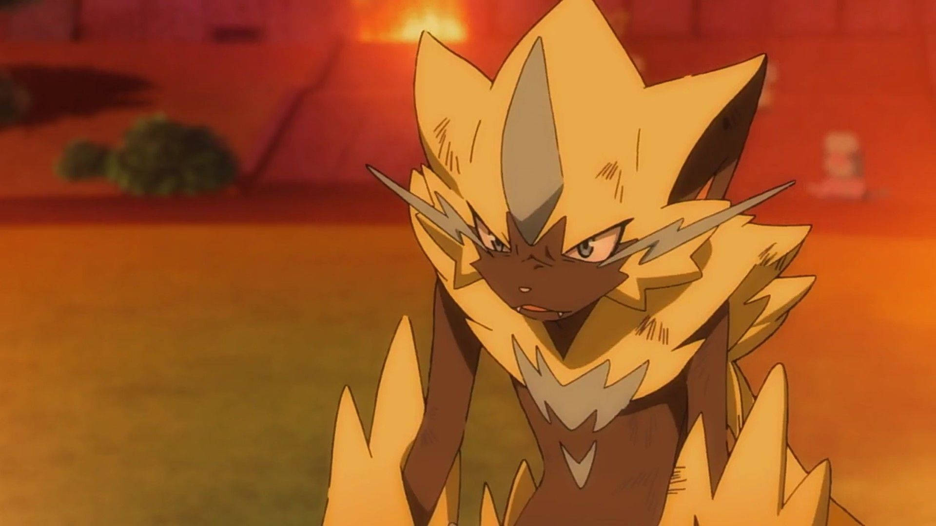 Zeraora Looking Tired Background