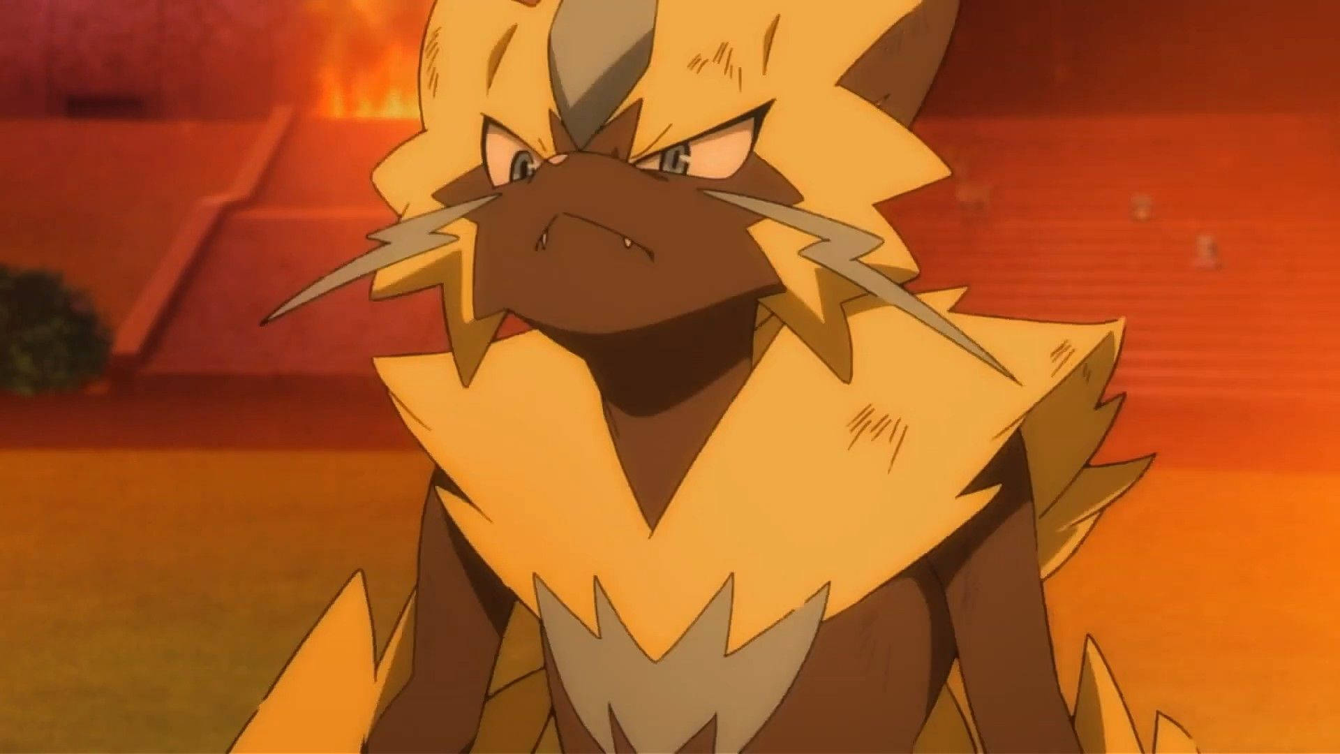 Zeraora Movie Screenshot Serious Background