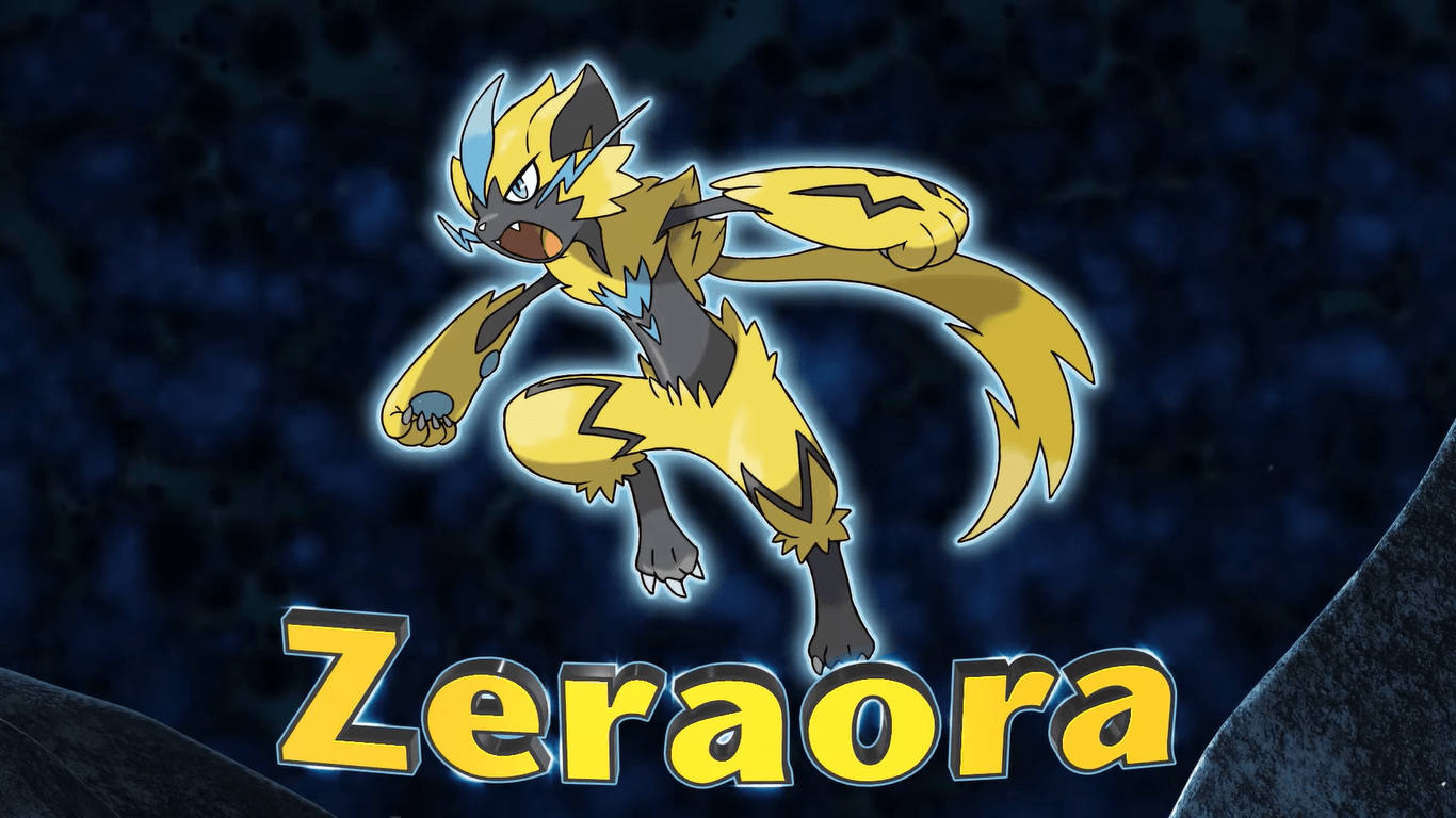 Zeraora Name Desktop Background