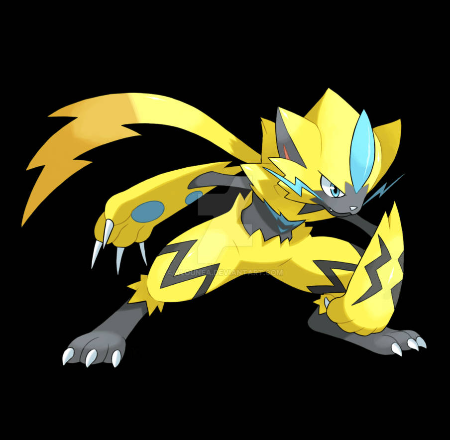 Zeraora Official Art White Background Background