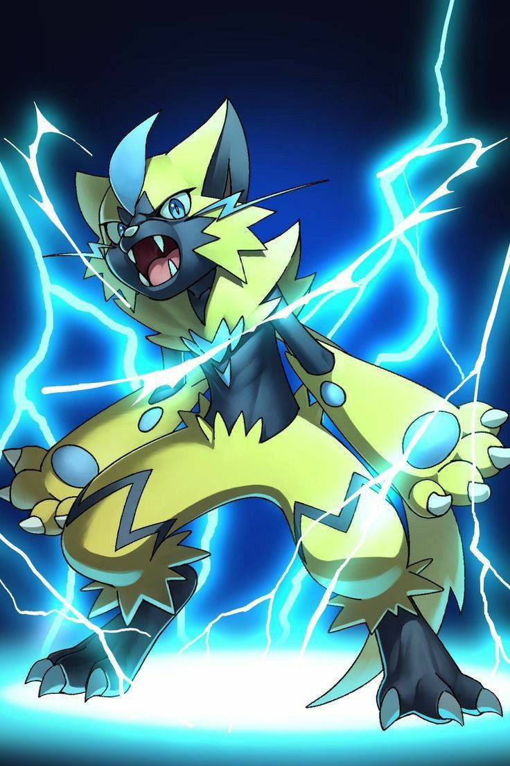 Zeraora Powerful Electric Energy Background