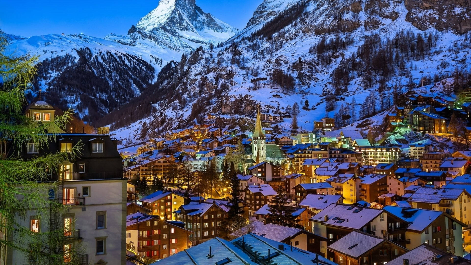 Zermatt Valley Switzerland Background