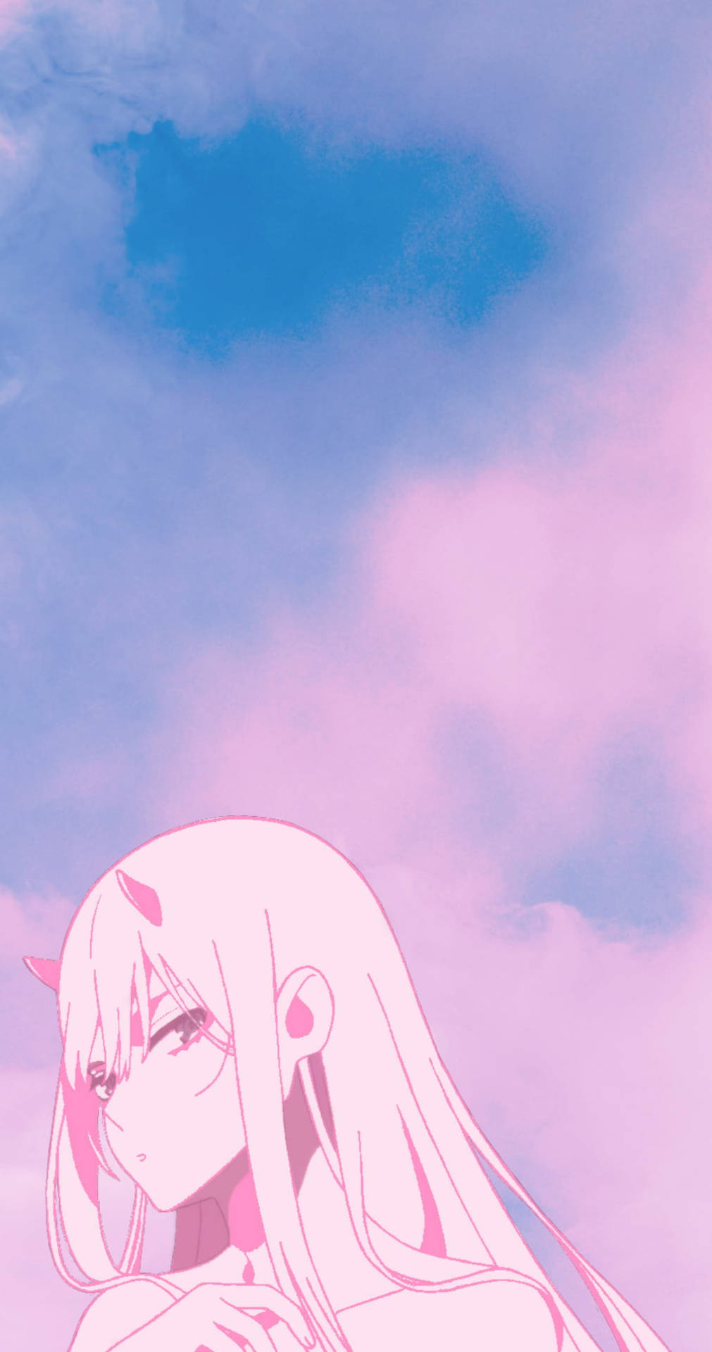 Zero Two Aesthetic Anime Girl Iphone Background