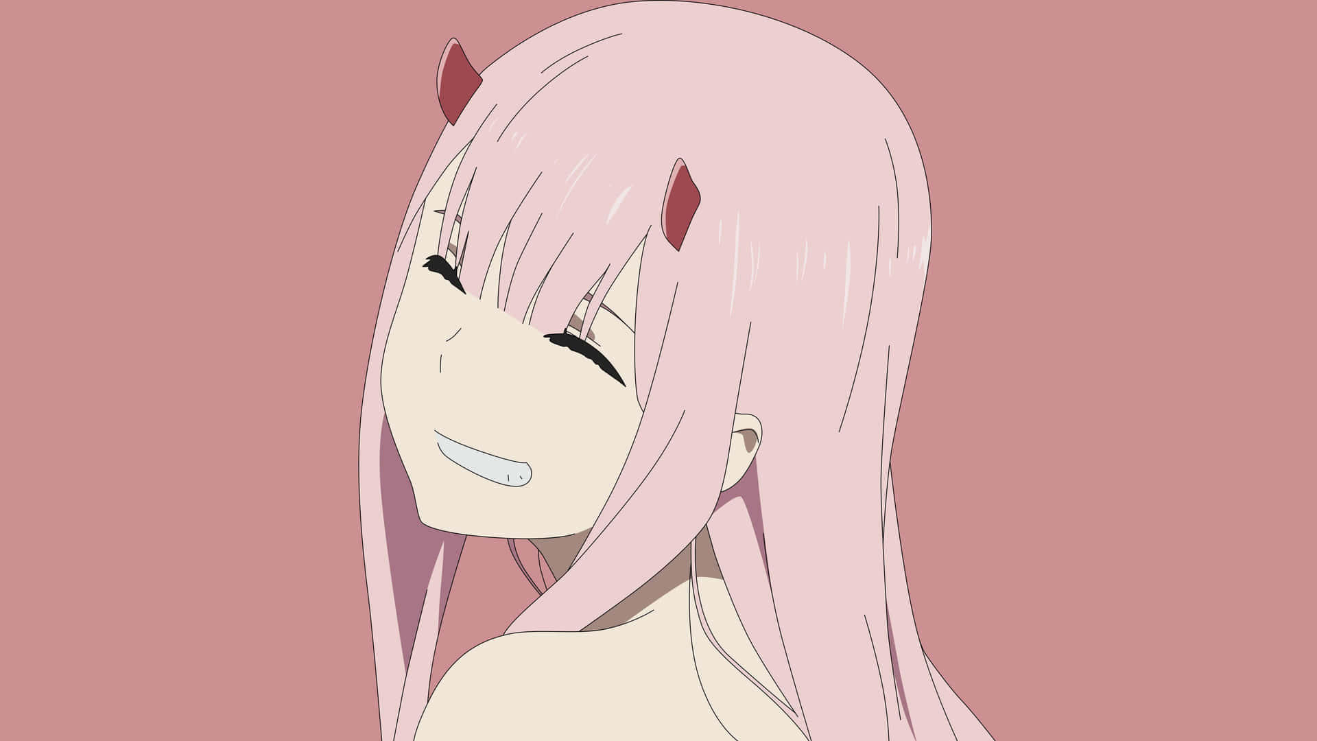 Zero Two Aesthetic Grinning