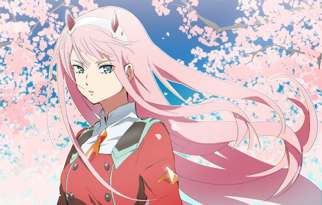 Zero Two And Her Sakura Leaves