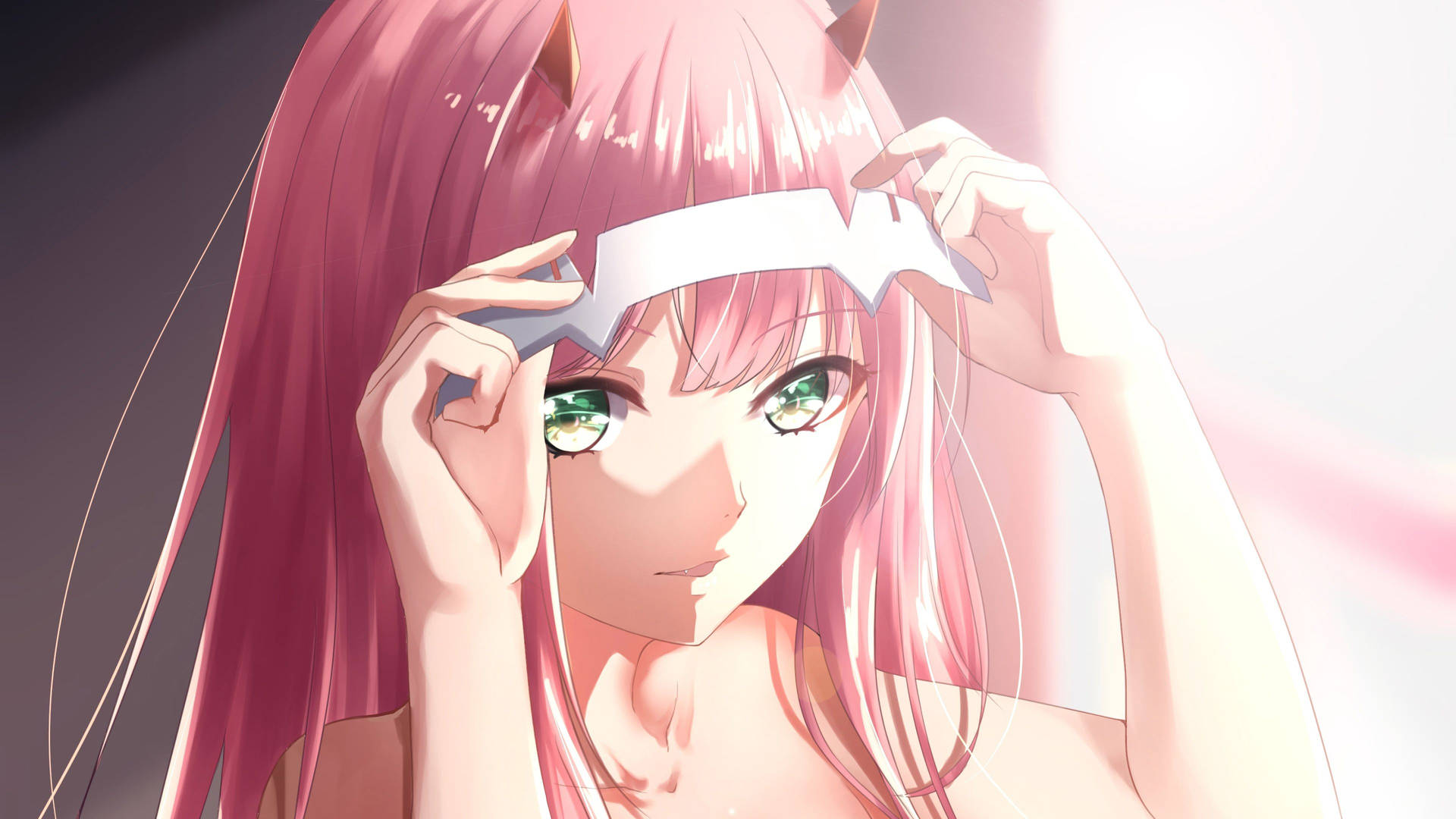 Zero Two Putting Headband Good Pfp Background