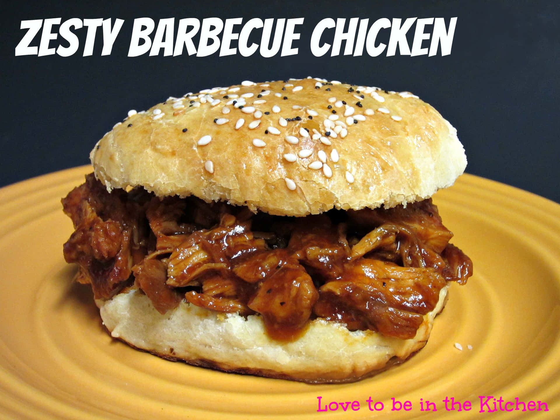 Zesty Barbecue Chicken Burger