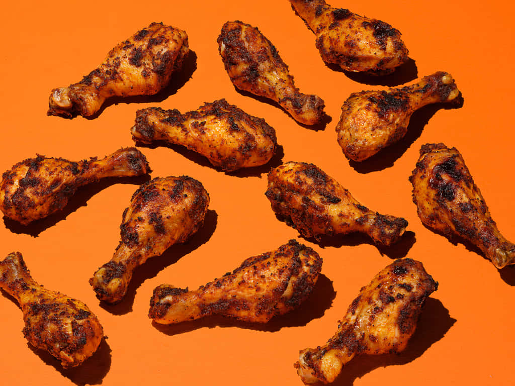 Zesty Chicken Drumsticks Background