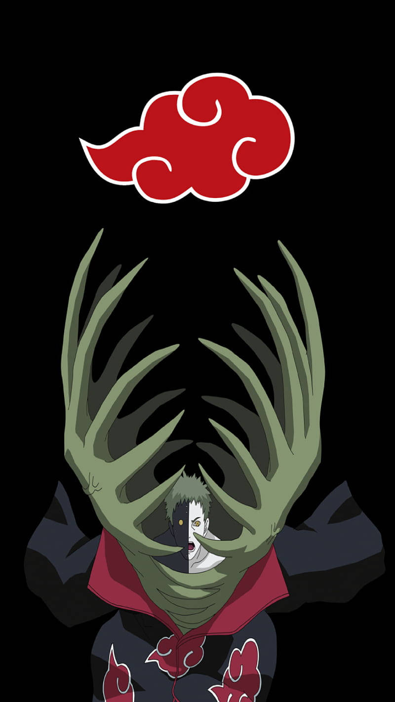 Zetsu, A Mysterious Masked Figure Seen In The Popular Anime Naruto Background