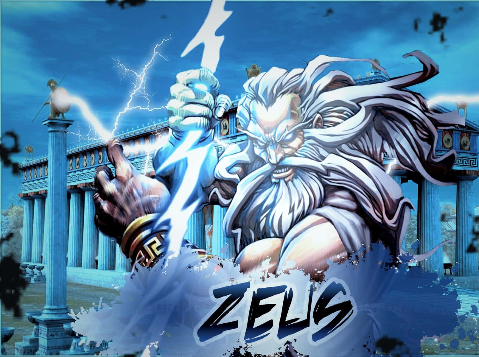 Zeus - A Greek God With Lightning