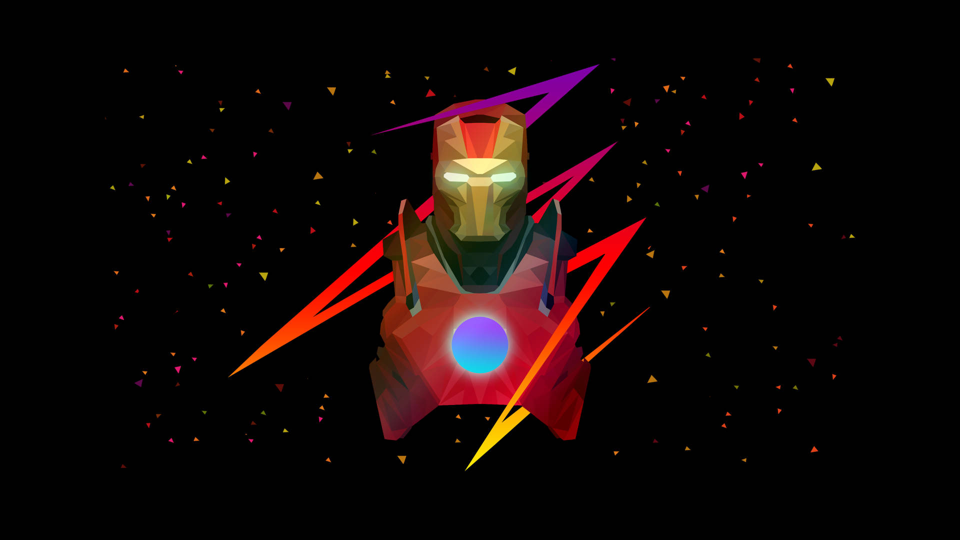 Zig Zag Iron Man Full Hd Background