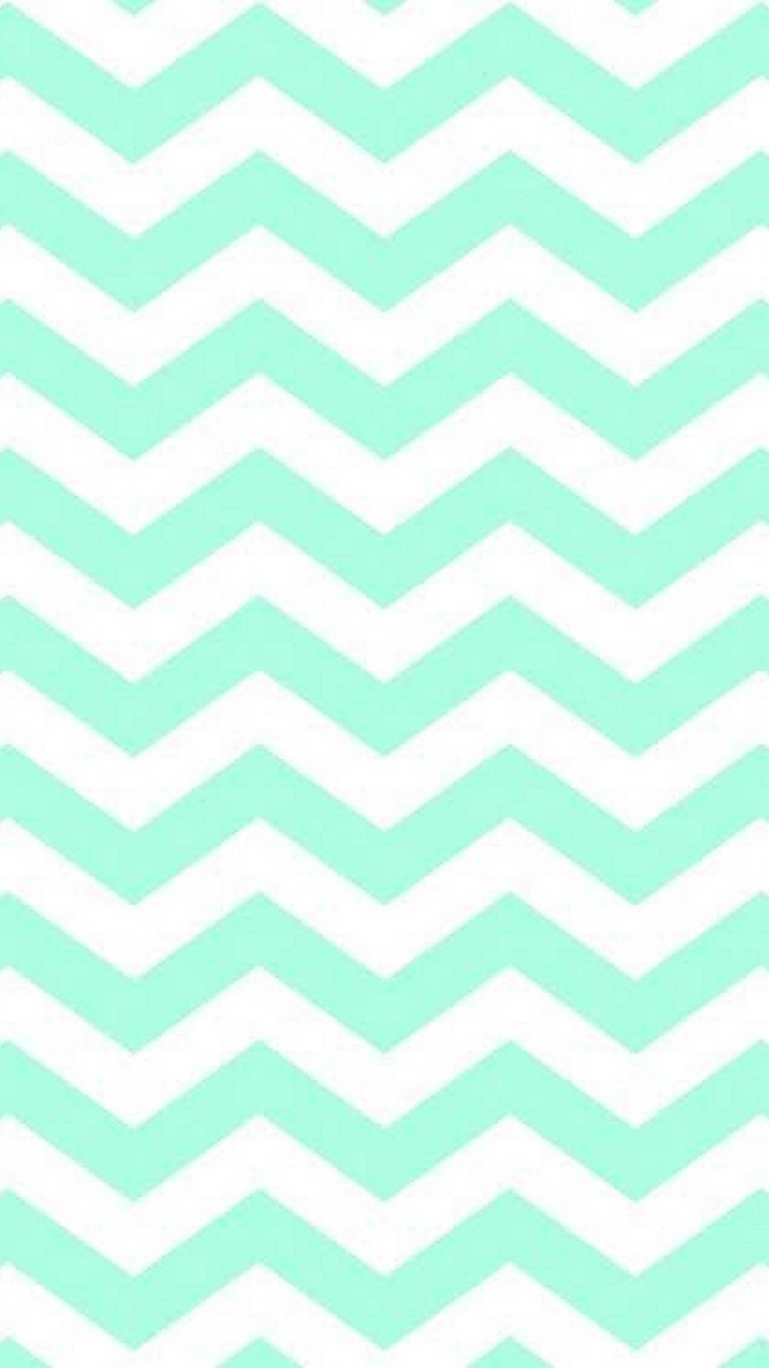 Zigzag Stripes Mint Green Iphone Background