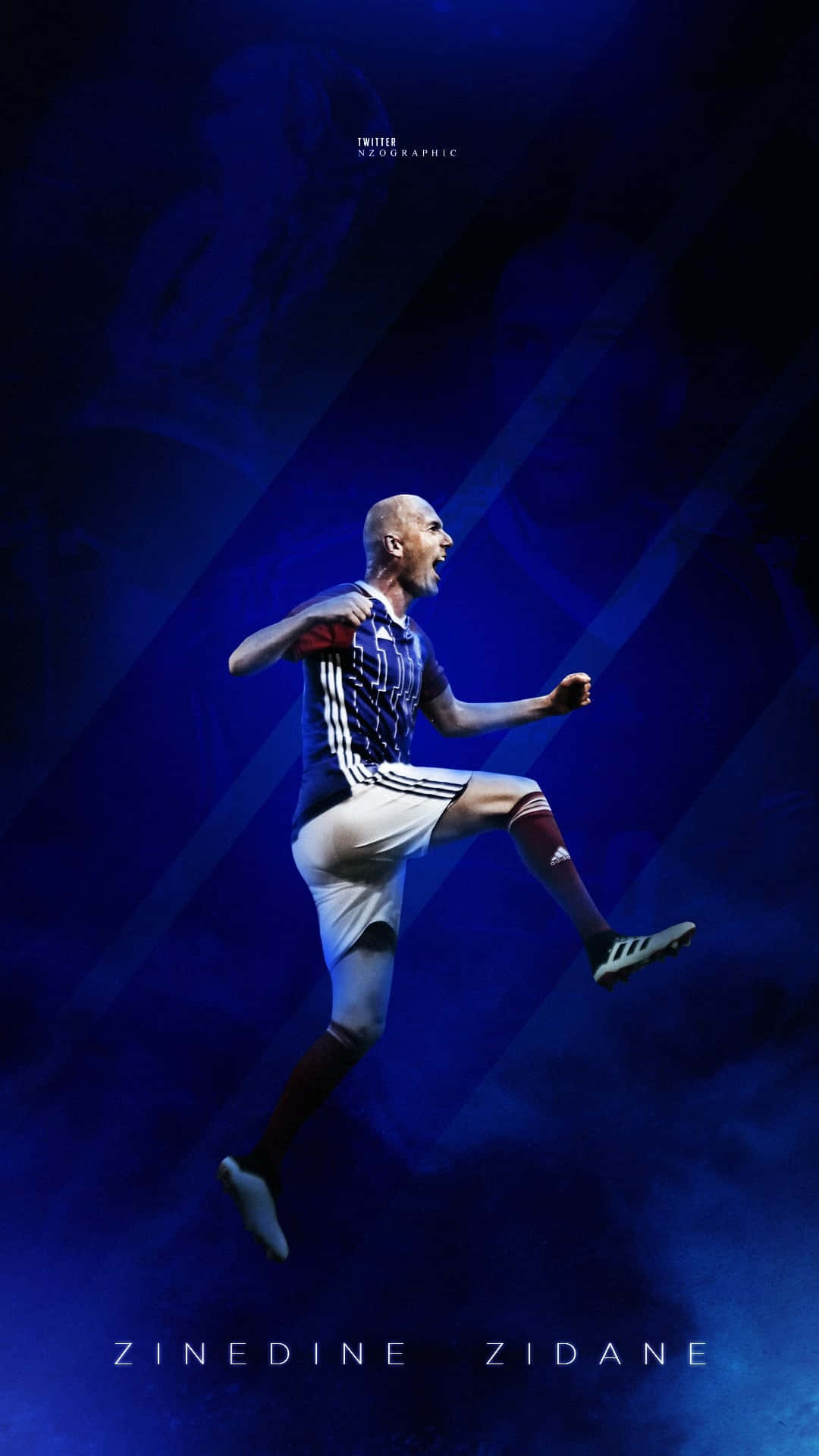 Zinedine Zidane Football Madrid Photo Background Background