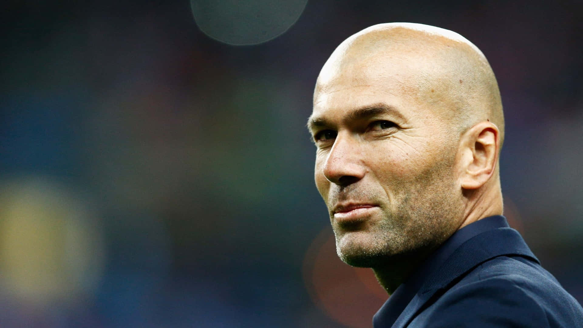 Zinedine Zidane Football Manager Field Photography Background