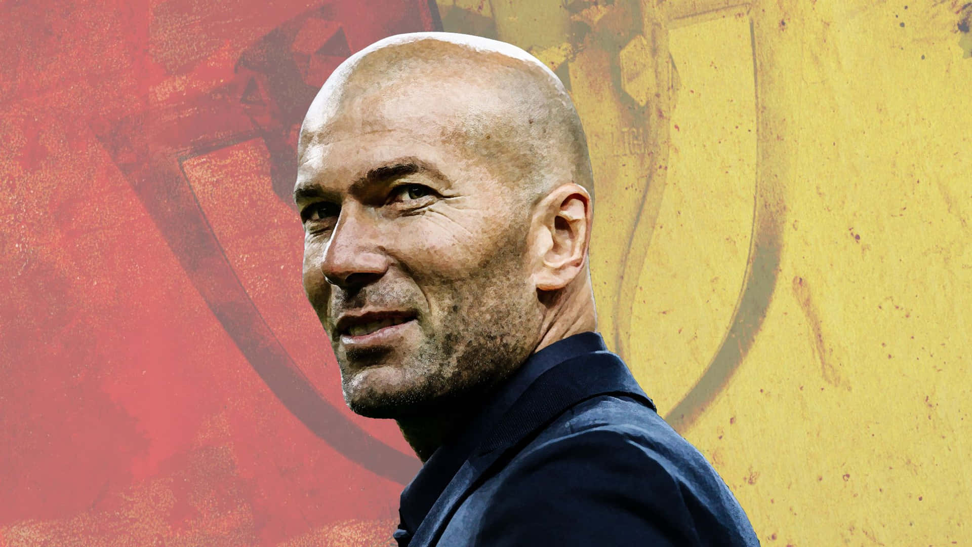 Zinedine Zidane Football Player Digital Photography Background. Background